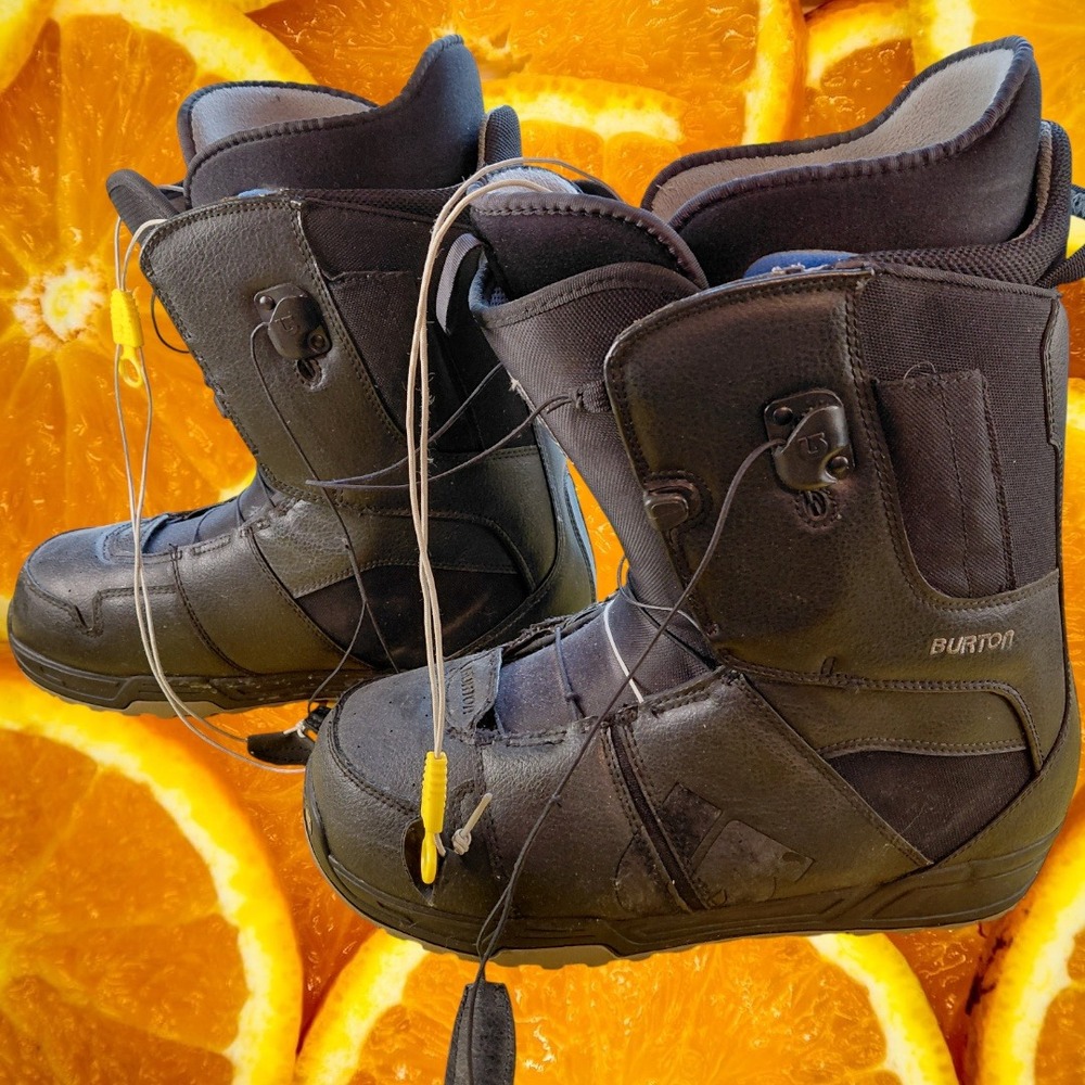 Mens Burton Moto Snowboard Boots Black US 13 Padded Comfort